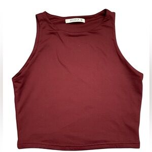 ReoRia Women's Maroon Crop Top